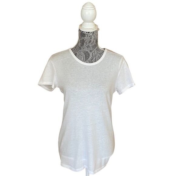 BHLDN Embroidered Babe Tee White Size Medium - Picture 2 of 7